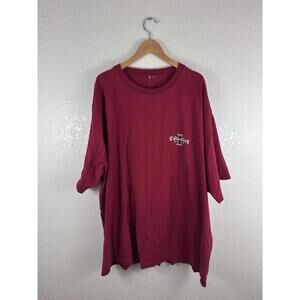 Vintage Choppers graphic T-shirt in a deep burgundy/red colorway